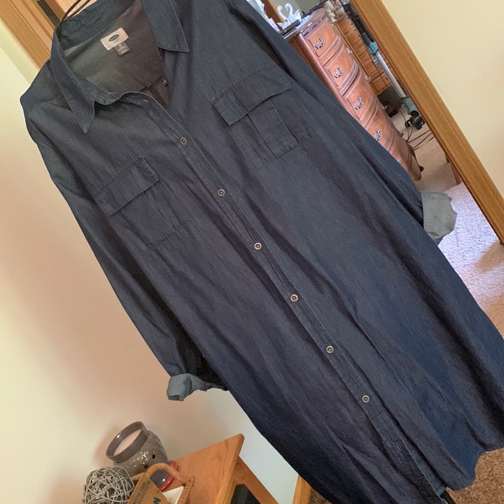 Jean shirt dress